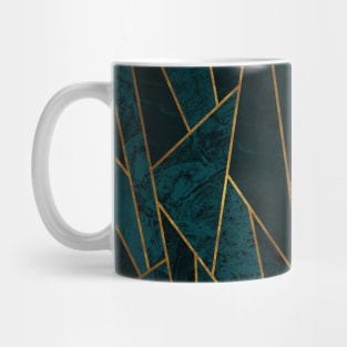 Shattered Teal and Turquoise Mosaic Mug